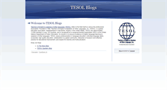 Desktop Screenshot of blogs.tesol.org