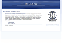 Tablet Screenshot of blogs.tesol.org