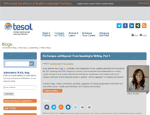 Tablet Screenshot of blog.tesol.org