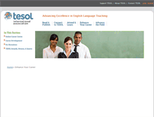 Tablet Screenshot of careers.tesol.org